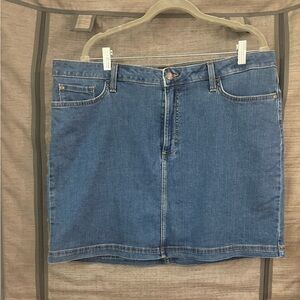 Comfortable Blue Denim Skort